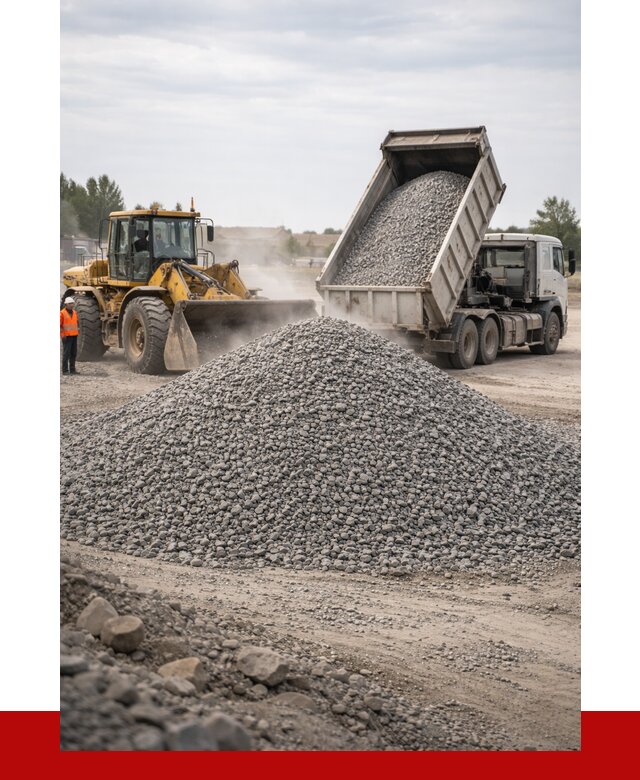 Купить щебень с доставкой в Кемерово от 2602 руб. | ПРОНЕРУДКмр