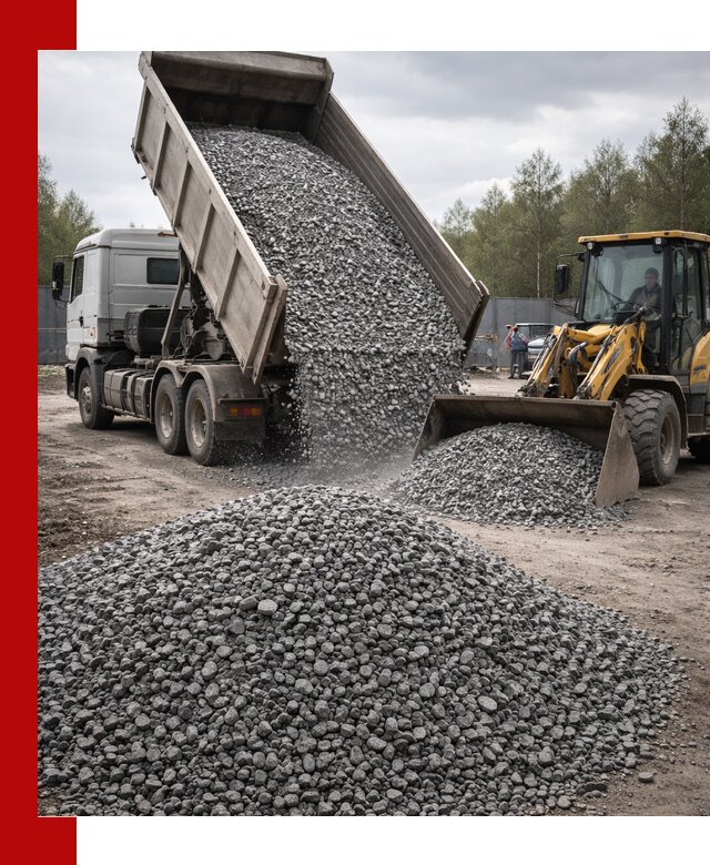 Доставка и продажа щебня гранитного в Кемерово