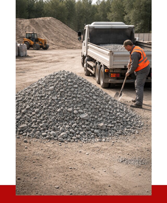 Гравийный щебень фракция 5-10 в Кемерово от 2289 р. | ПРОНЕРУДКмр