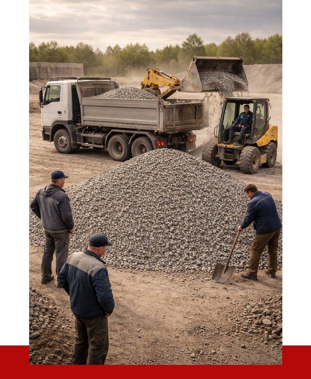 Гравийный щебень фракция 5-20 в Кемерово от 2497 р. ПРОНЕРУДКмр
