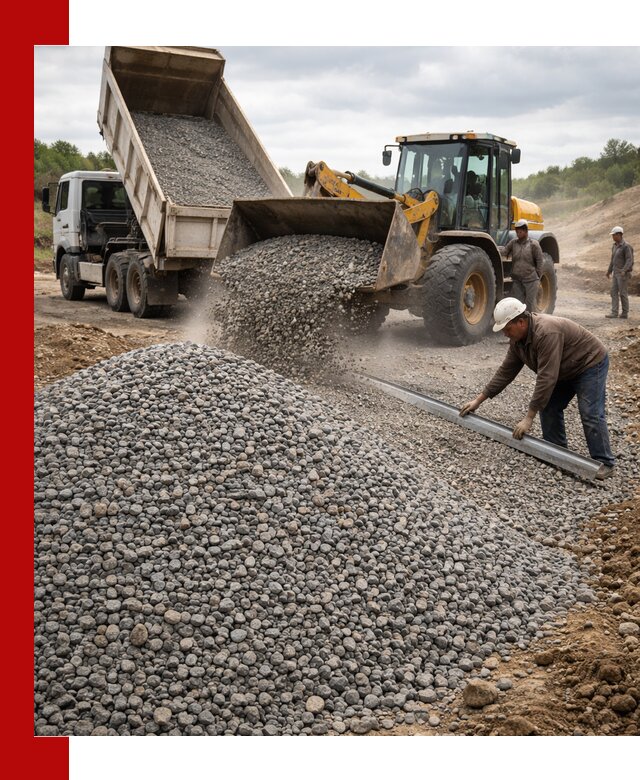 Гравийный щебень фракция 5-20 с доставкой в Кемерово
