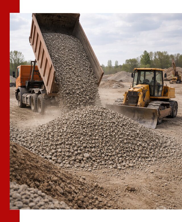 Доставка гравийного щебня фракции 40-70 в Кемерово