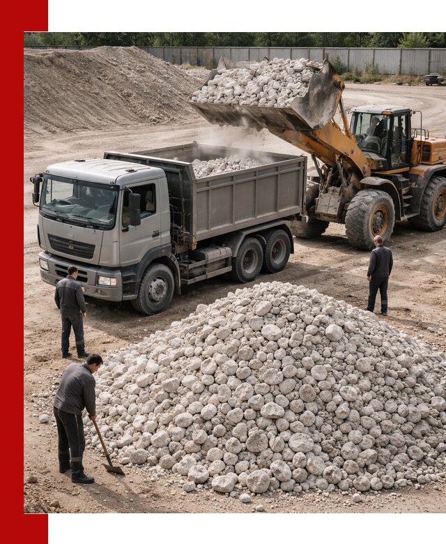 Известняковый щебень фракция 70–150 с доставкой в Кемерово