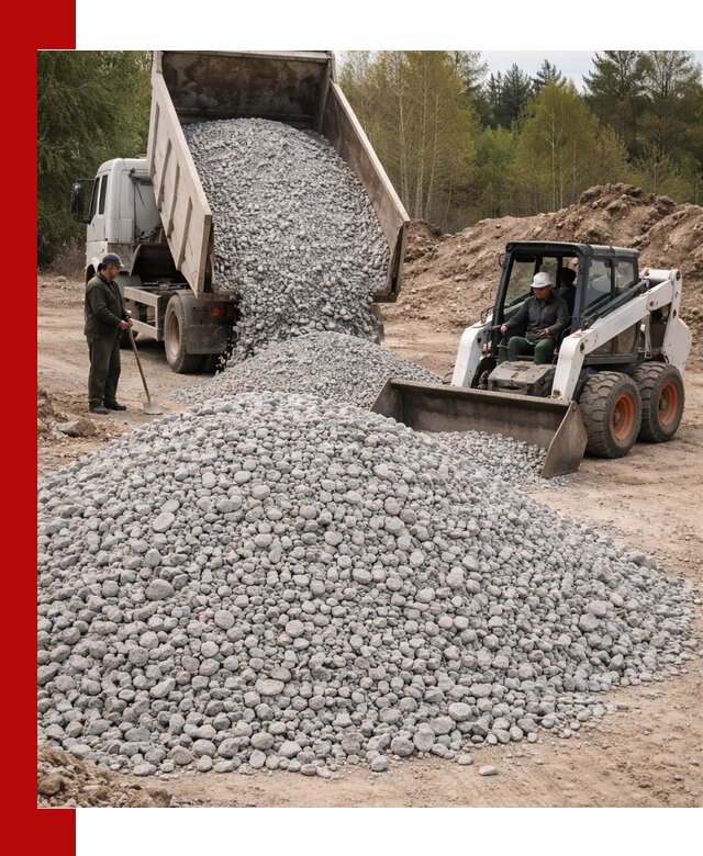 Доставка доломитового щебня в Кемерово напрямую от карьера
