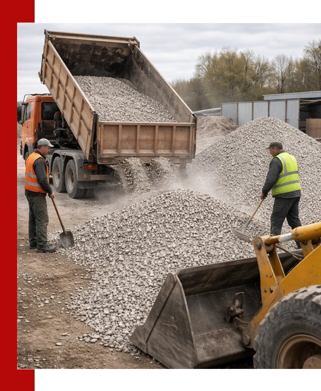 Доломитовый щебень фракции 5-20 с доставкой в Кемерово