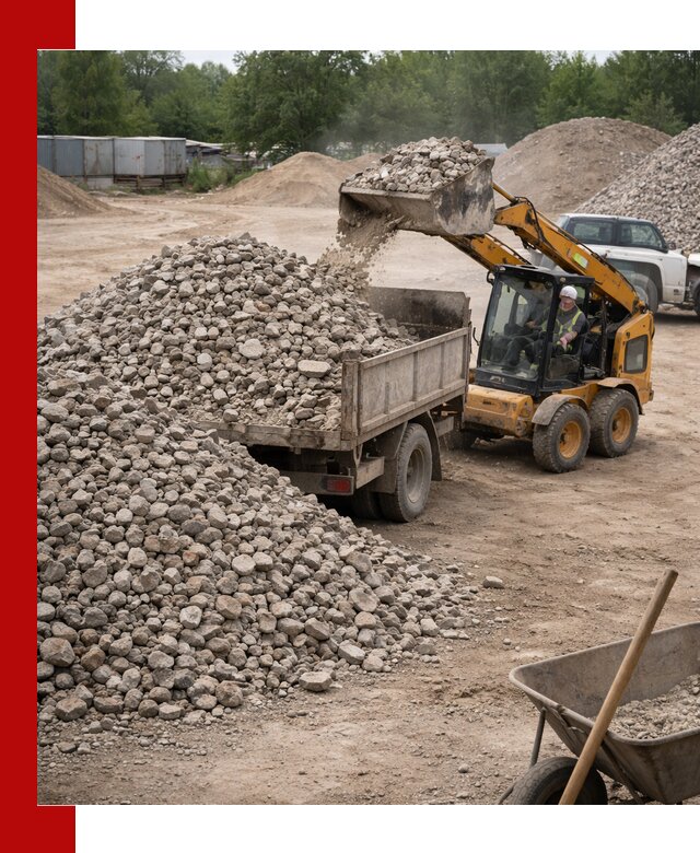 Доставка вторичного щебня в Кемерово для строительных работ