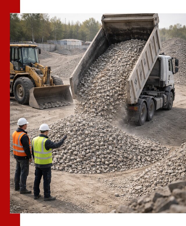 Вторичный щебень фракция 40–70 доставка в Кемерово