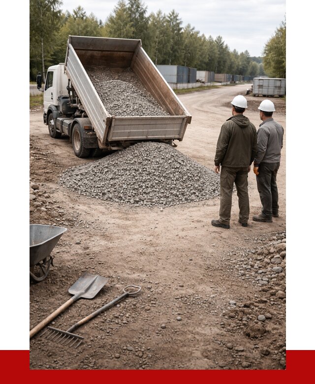 Бетонный щебень фракция 5-20 в Кемерово от 3330 р., ПРОНЕРУДКмр