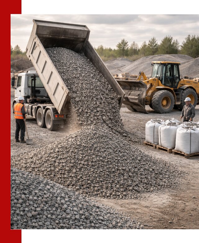Бетонный щебень фракция 5–20 с доставкой в Кемерово