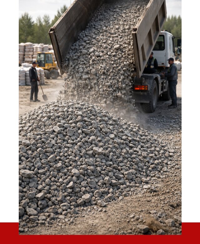 Бетонный щебень фракция 40-70 в Кемерово от 1873 р. ПРОНЕРУДКмр