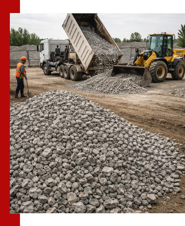 Доставка бетонного щебня фракции 40-70 в Кемерово