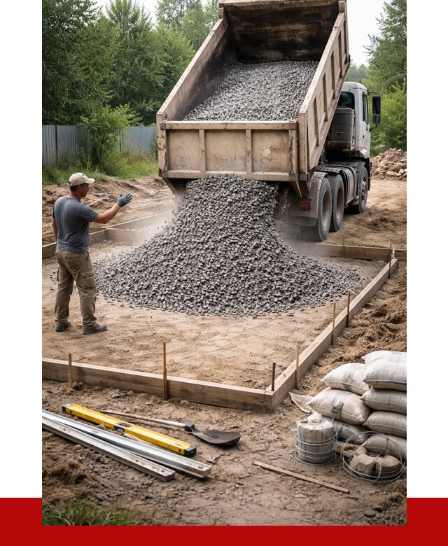 Купить щебень для фундамента в Кемерово от 4683 р. | ПРОНЕРУДКмр