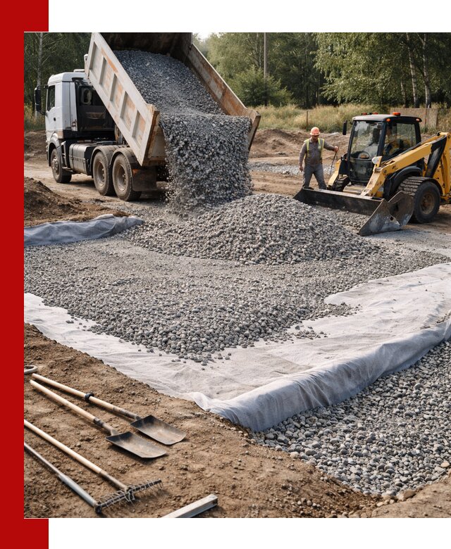 Щебень для фундамента с доставкой в Кемерово