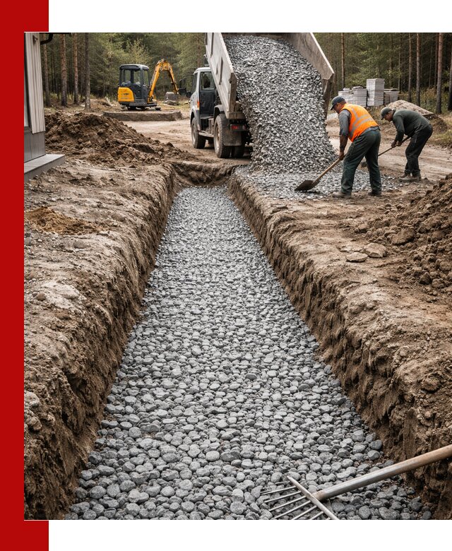 Щебень для дренажа с доставкой в Кемерово высокого качества