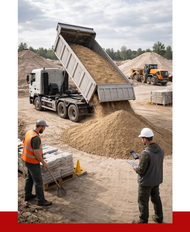 Карьерный песок с доставкой в Кемерово от 3746 р. ПРОНЕРУДКмр