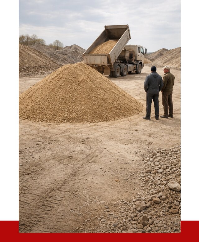 Карьерный песок крупнозернистый в Кемерово от 8845 р | ПРОНЕРУДКмр