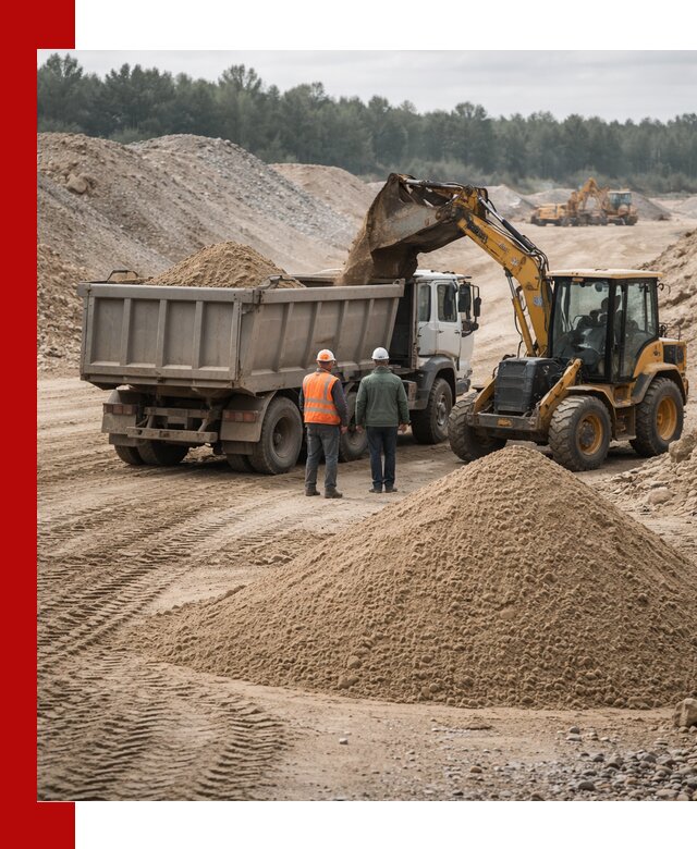 Карьерный среднезернистый песок с доставкой в Кемерово