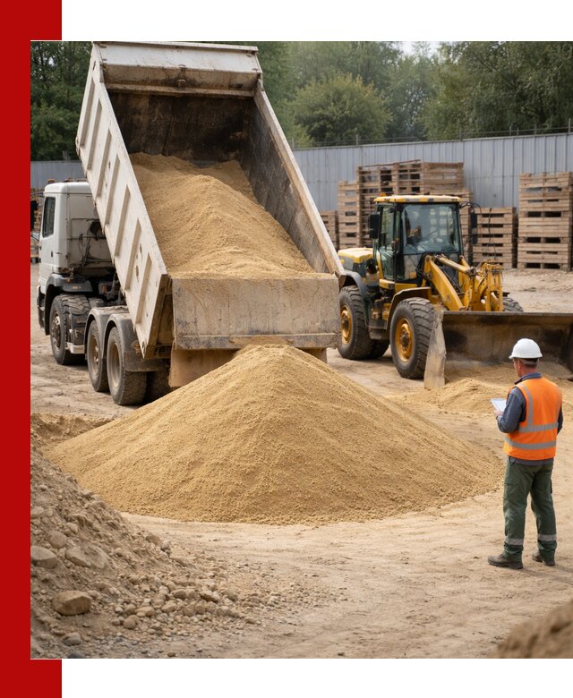 Доставка карьерного мелкозернистого песка в Кемерово