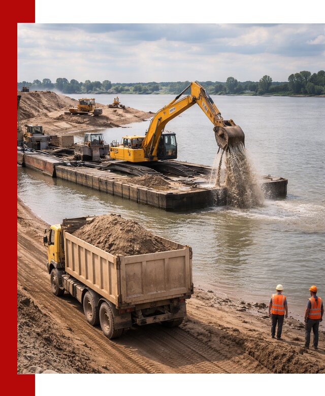 Намывной песок с доставкой в Кемерово оптом и в розницу