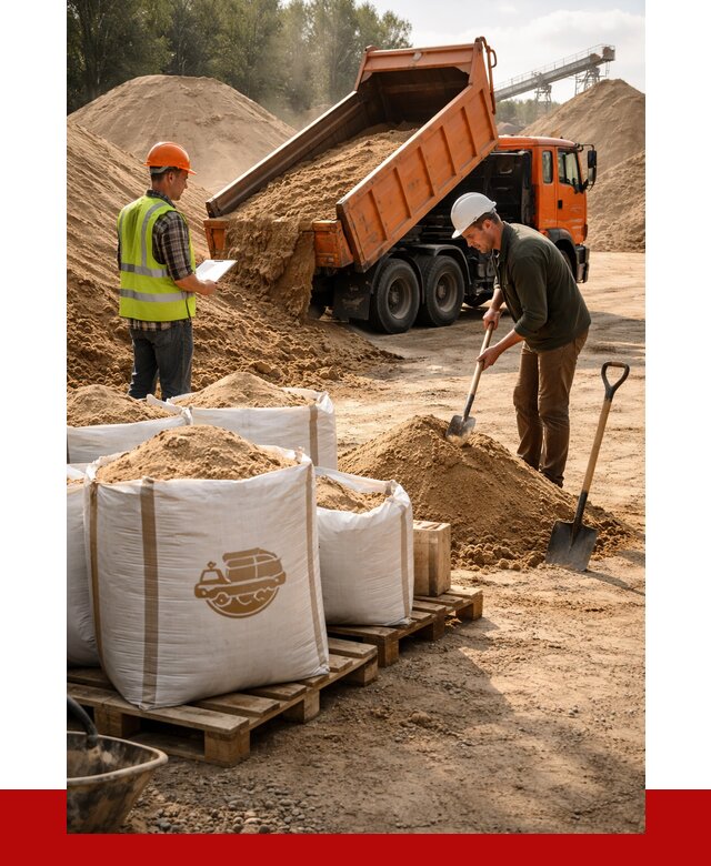 Строительный песок в Кемерово от 2289 р. с доставкой, ПРОНЕРУДКмр