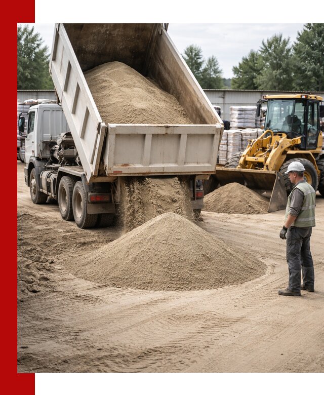 Поставка и доставка песка для бетона в Кемерово
