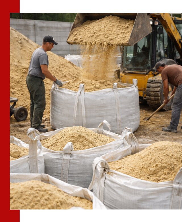 Поставка качественного песка для кладки в Кемерово