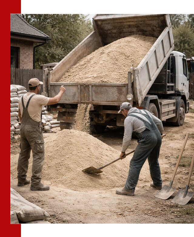 Песок для штукатурки с доставкой в Кемерово качественный и чистый
