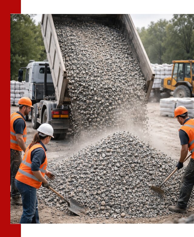 Доставка гравия и камня в Кемерово оптом и в розницу