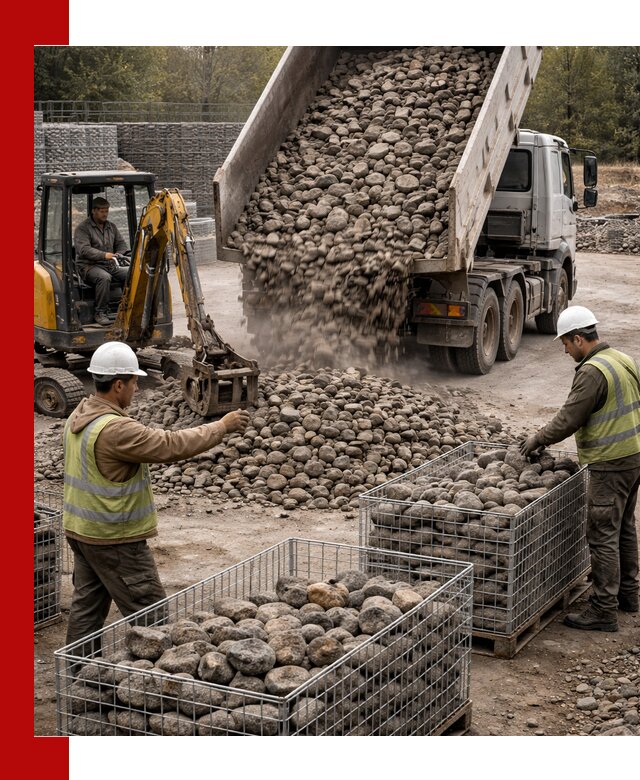 Камень для габионов фракция 100–201 в Кемерово