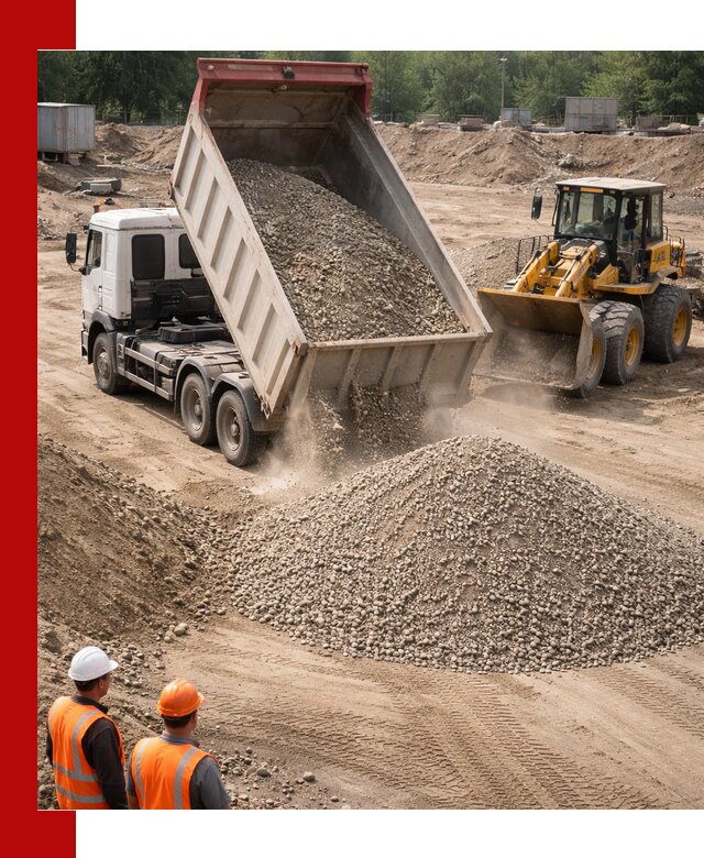 Щебень с песком (ЩГПС С2) с доставкой в Кемерово