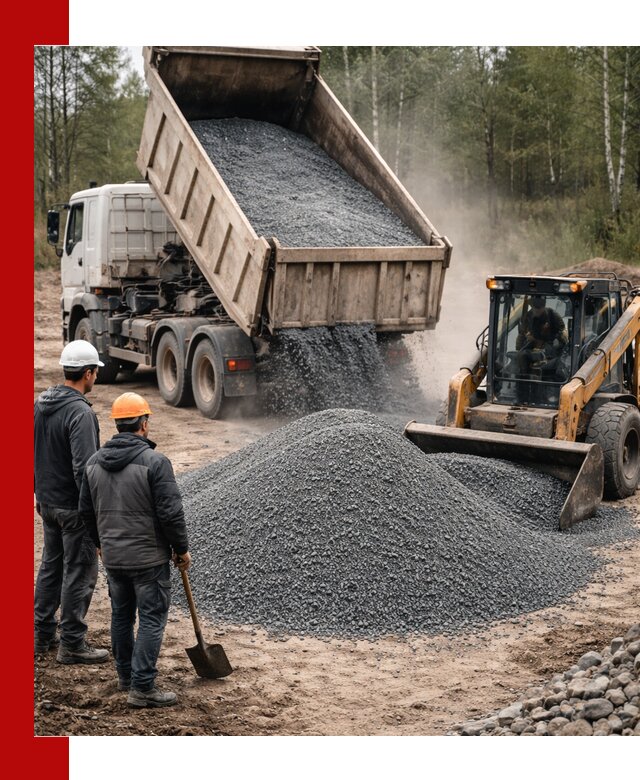 Гранитный отсев 0-5 с доставкой и разгрузкой в Кемерово