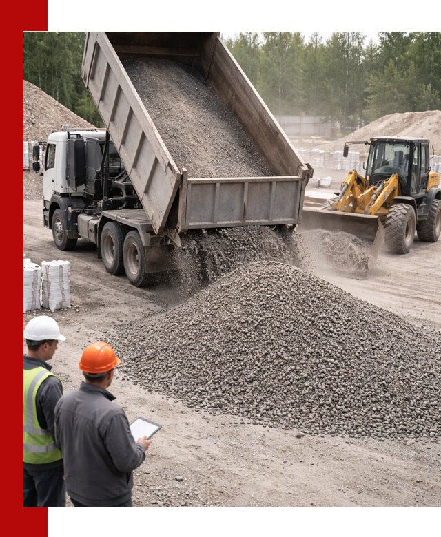 Доставка и продажа гранитного отсева 0-10 в Кемерово