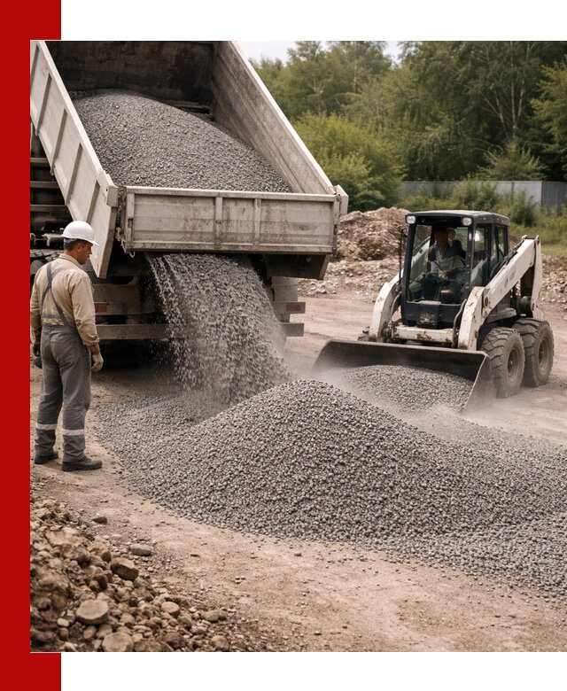 Доставка гравийного отсева 0-5 в Кемерово оптом и в розницу