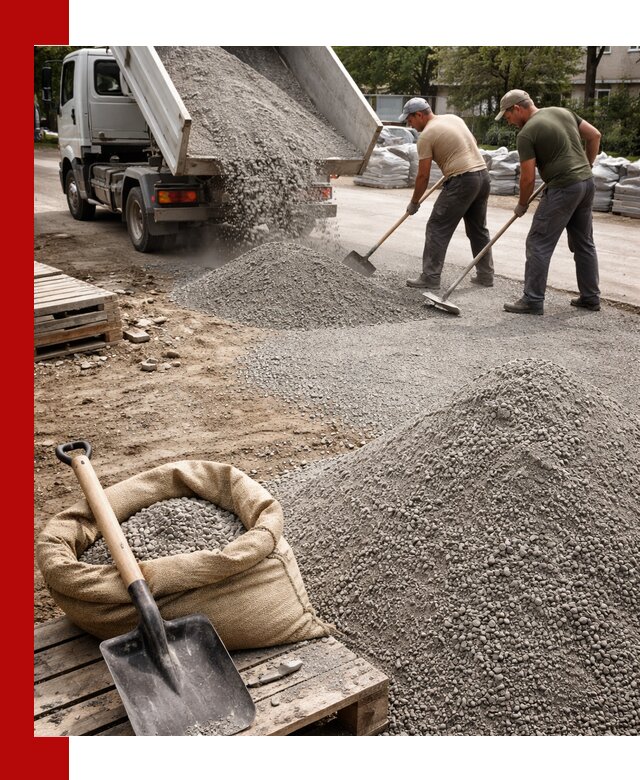 Отсев для тротуарной плитки в Кемерово — доставка и укладка