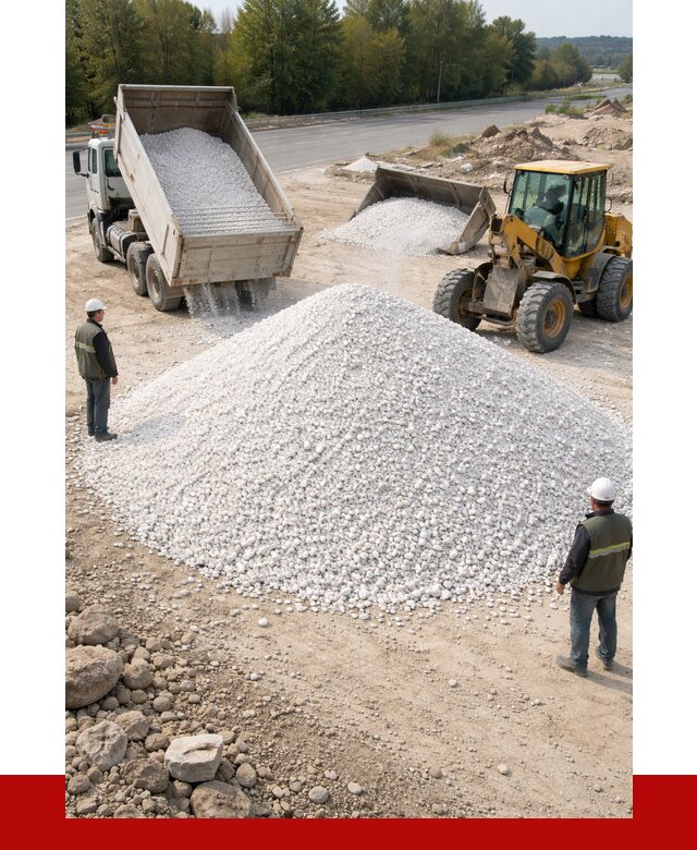 Белая мраморная крошка в Кемерово от 4371 р. с доставкой | ПРОНЕРУДКмр