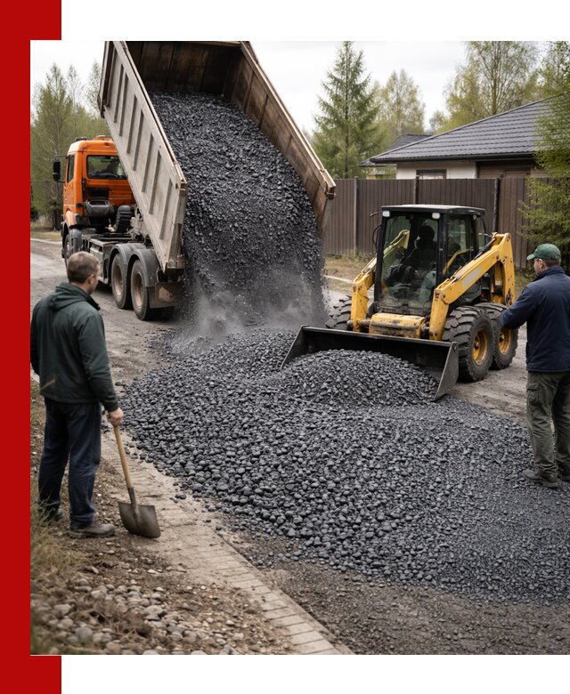 Крошка габбро с доставкой в Кемерово для строительных работ