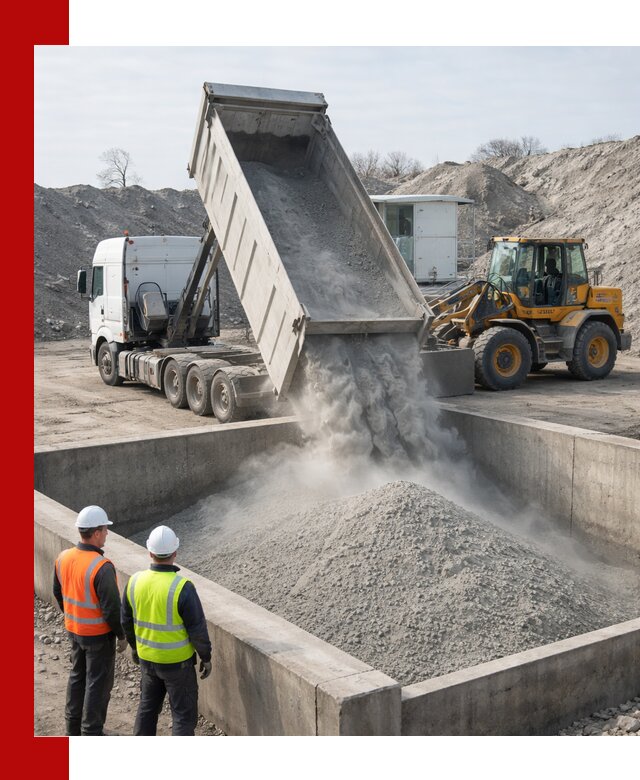 Доставка цемента навалом в Кемерово крупными партиями