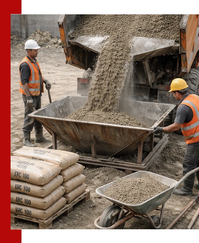 Доставка цементно-песчаной смеси М100 в Кемерово