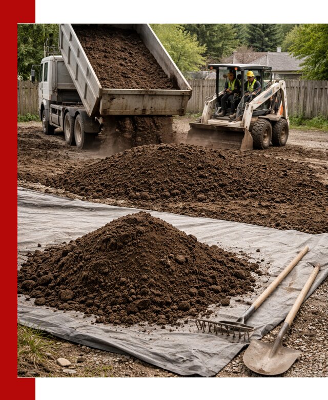 Грунт для отсыпки участка с доставкой в Кемерово