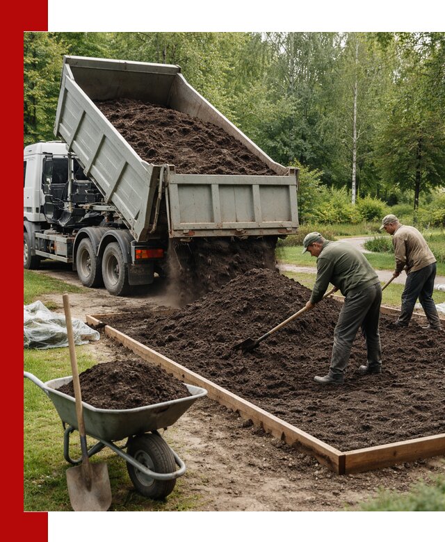 Доставка грунта для озеленения и благоустройства в Кемерово