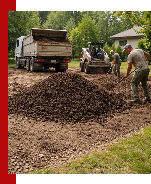 Доставка и укладка грунта для газона в Кемерово
