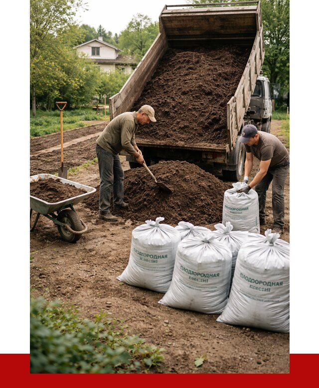 Плодородная смесь в Кемерово от 4371 р./куб с доставкой | ПРОНЕРУДКмр