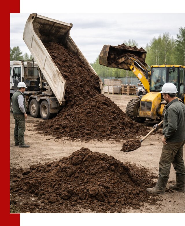 Доставка торфа оптом и в мешках в Кемерово