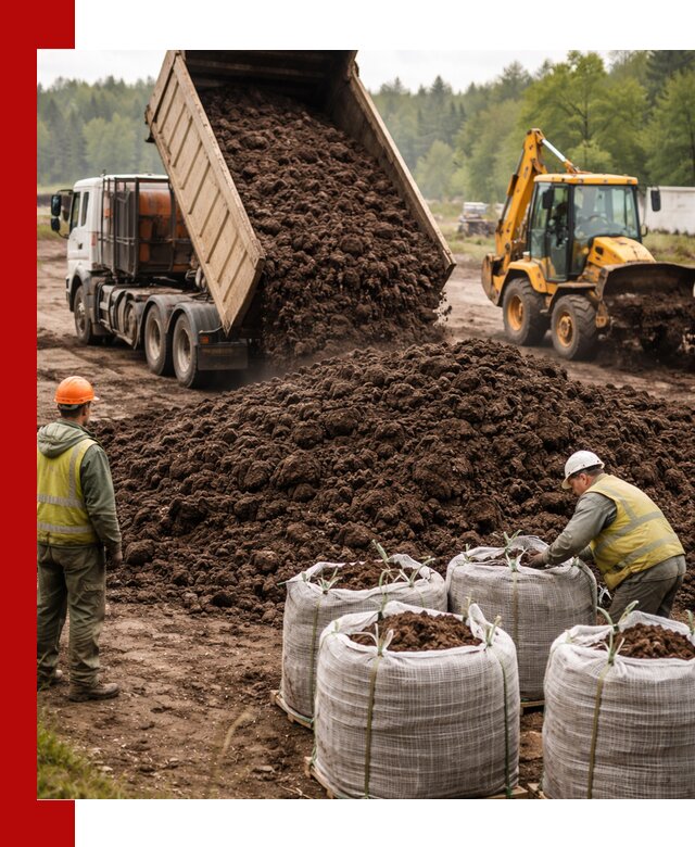 Доставка нейтрального торфа в Кемерово оптом и в розницу