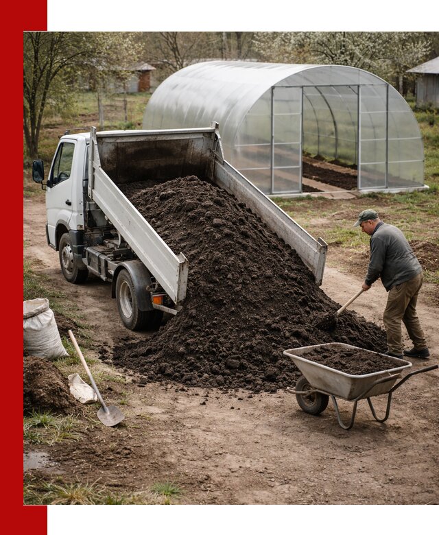 Чернозем для теплицы с доставкой в Кемерово