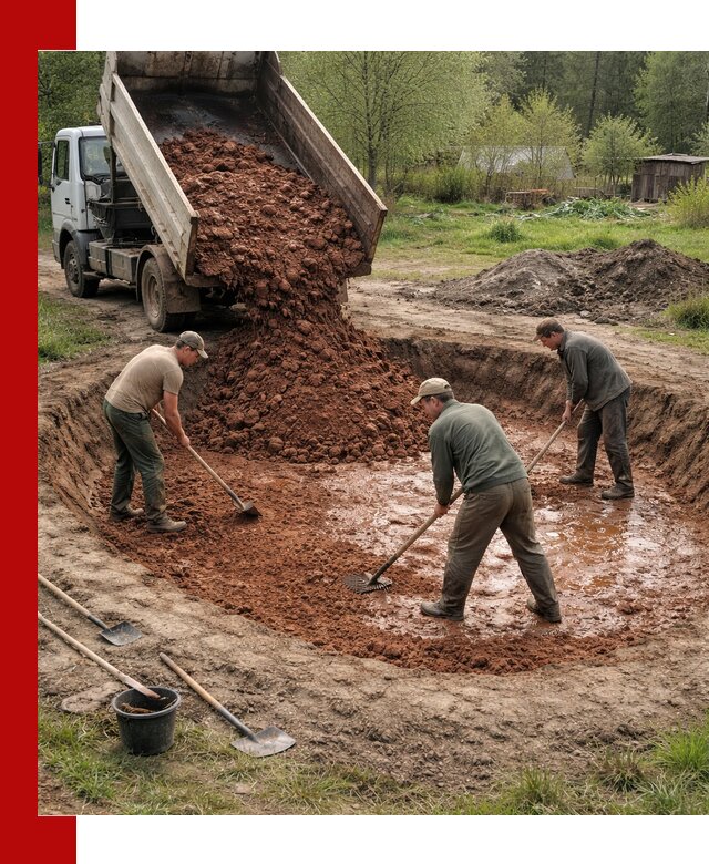 Купить качественную глину для пруда в Кемерово