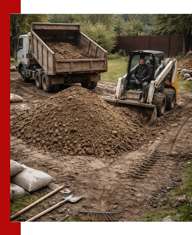 Суглинок для планировки участков в Кемерово с доставкой и выгрузкой