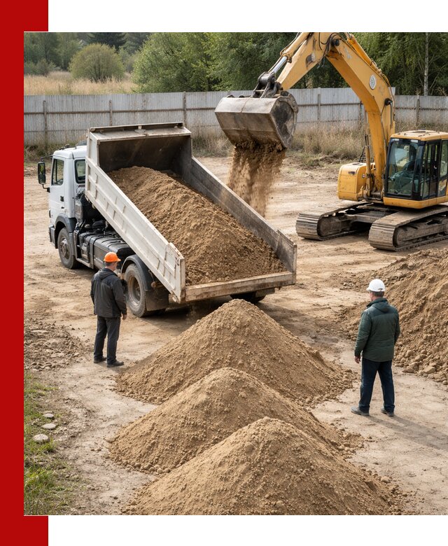 Доставка супеси вагонными и автопартиями в Кемерово