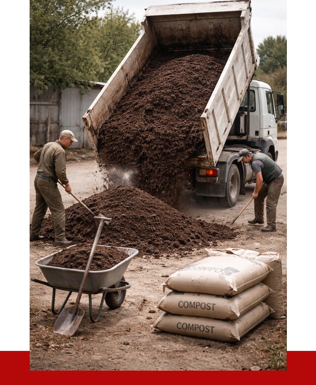 Купить компост в Кемерово от 4371 р. за куб с доставкой | ПРОНЕРУДКмр