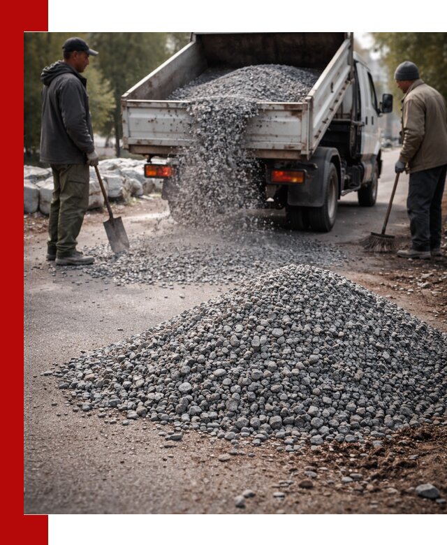 Гранитная крошка для посыпки дорог и тротуаров в Кемерово